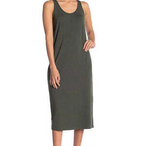 Philosophy Jersey Tank Midi Dress Green Size S